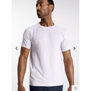 VRST $54 Men's Circuit Short Sleeve Seamless Shirt XXL Misted Lilac Heather Slim